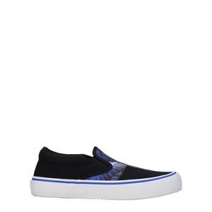 Marcelo Burlon Black Fabric Slip-On Men's Loafers